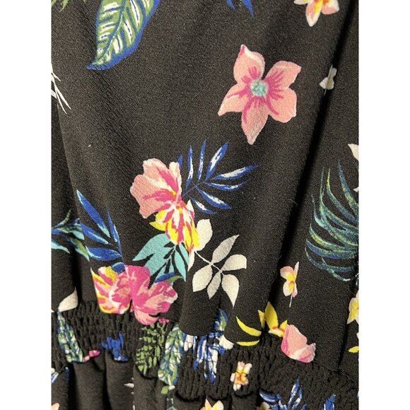 BB Dakota Eye Candy Floral Romper Sz XL Poly & Spandex - Picture 7 of 8